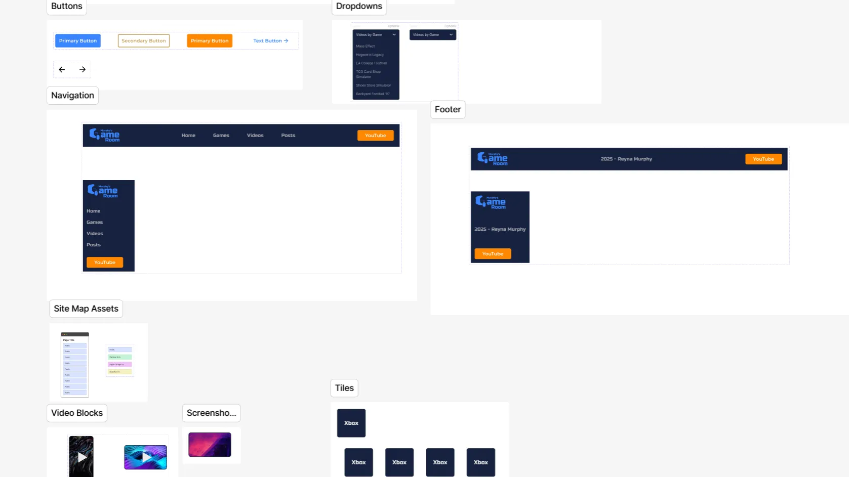 Murphy's Game Room Components